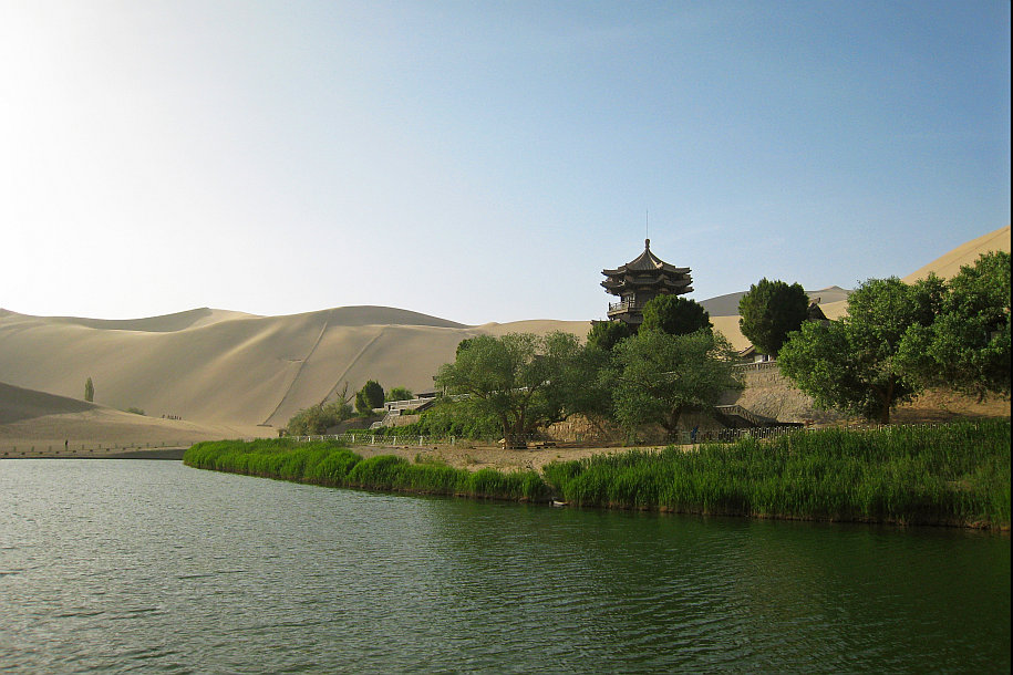 Crescent Lake Desert Oasis Dunhuang China 3b