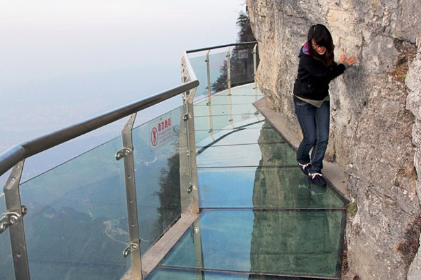 Glass Pavement in Mountains