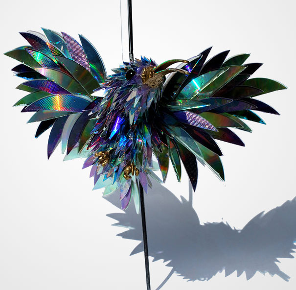 old cd sculptures
