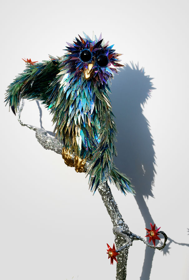old cd sculptures