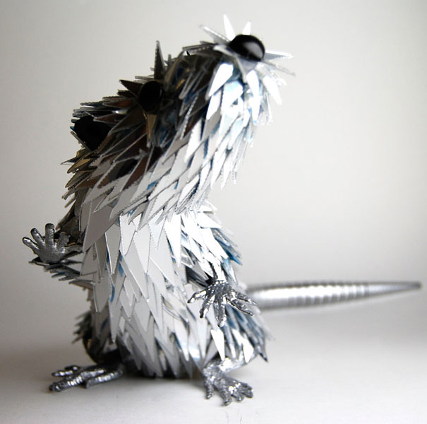 old cd sculptures