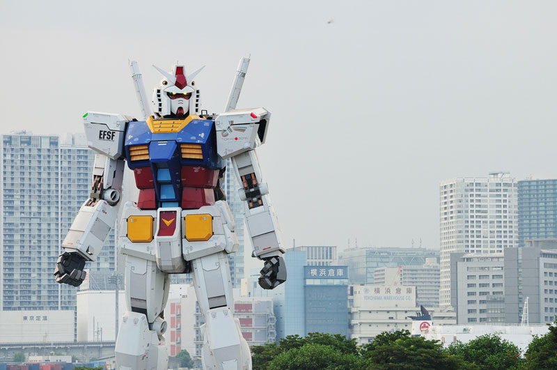 full size gundam model statue japan 18 meter