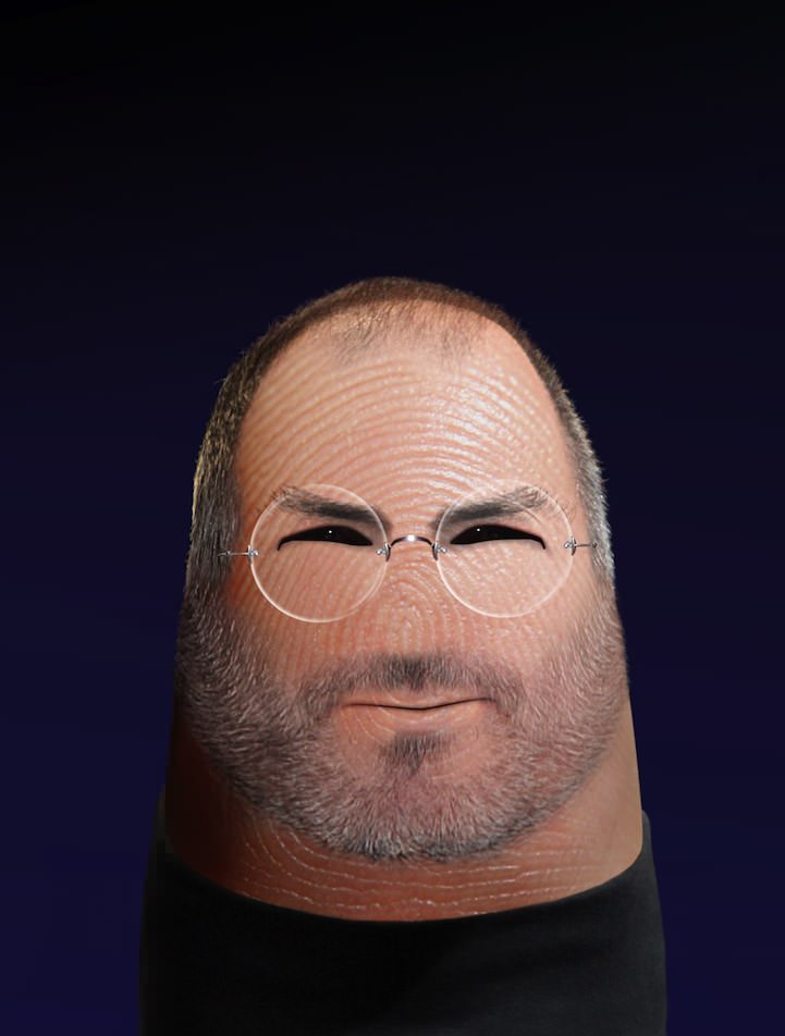 steve job finger art