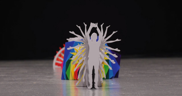 stop motion video paper art 2