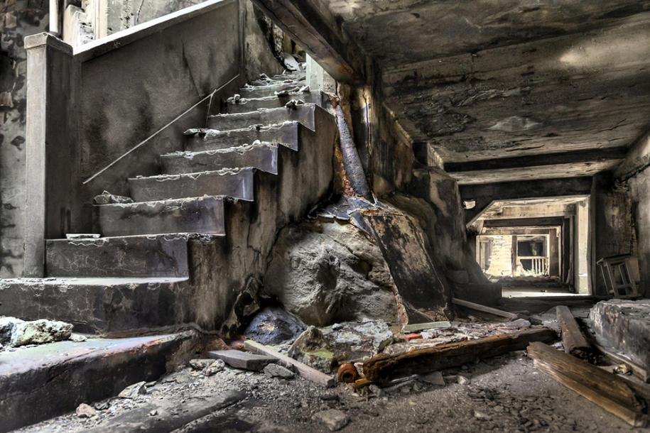 Hashima Island Inside Building