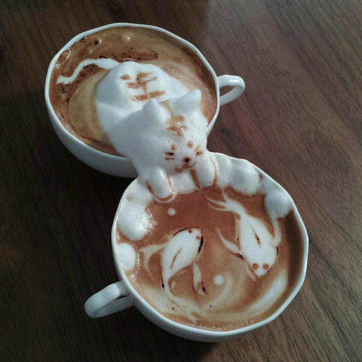 3d coffe latte art 2