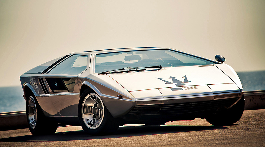 maserati boomerang retro classic car 01